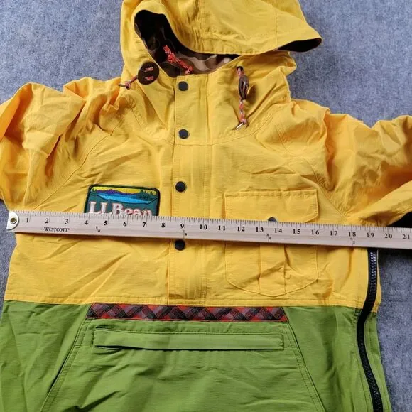 LL Bean x Todd Snyder Anorak 1/2 Zip Pullover Jacket size XS Yellow Green NWT